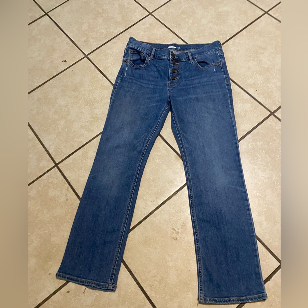 Old Navy Women's Flare ankle Leg Blue Jeans